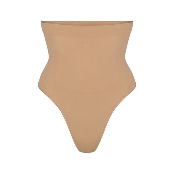 Skims Seamless Sculpt High Waist Thong Ochre Medium - Picture 1 of 10